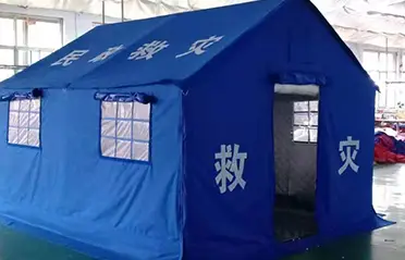Tenda Bantuan Bencana Katun Musim Dingin dengan Rangka yang Diperkuat Sekarang Dikirim dari Pengcheng Outdoor